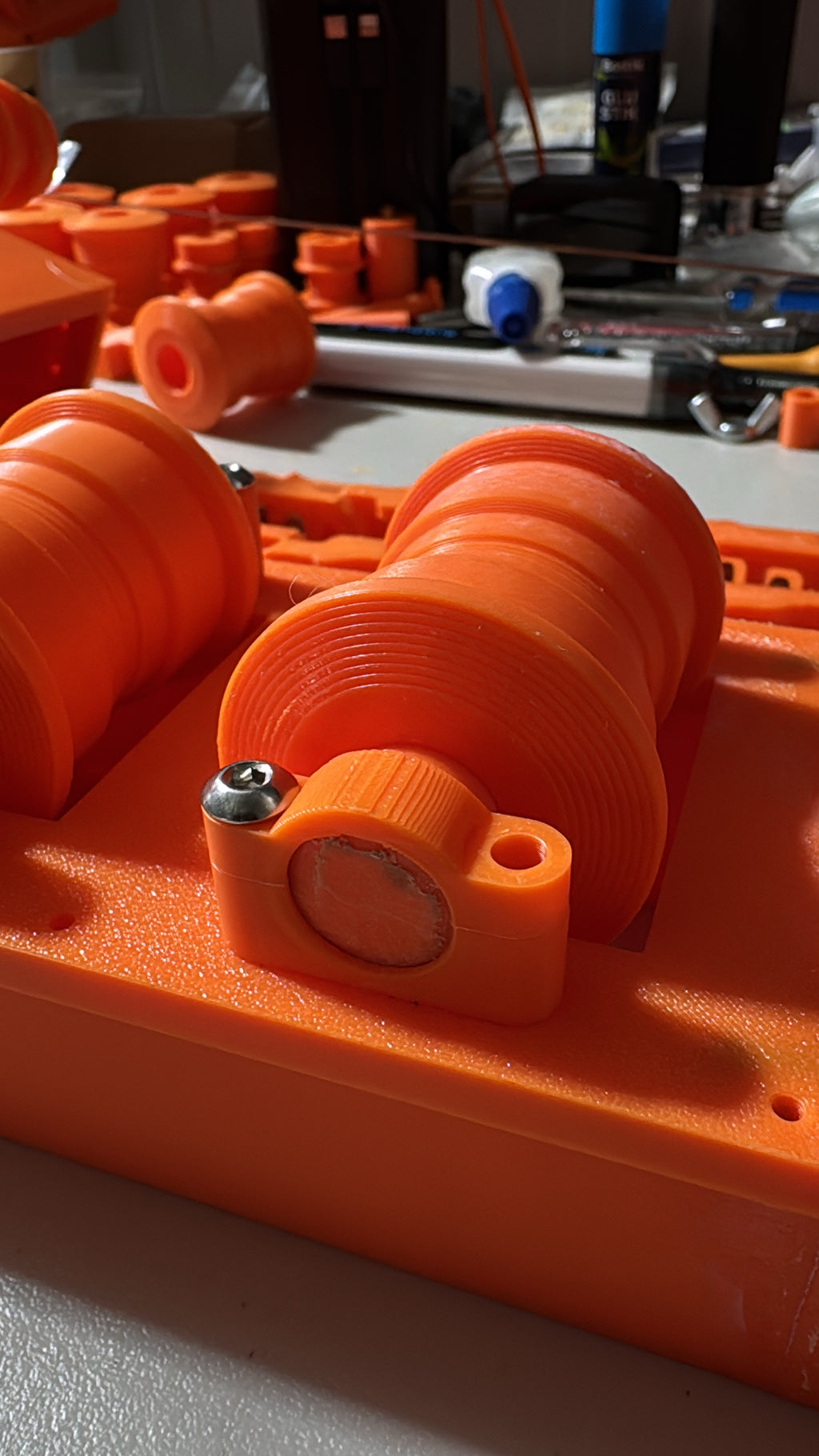 CAT 390F Track Load Rollers - 3D Printed (1/8 Scale)