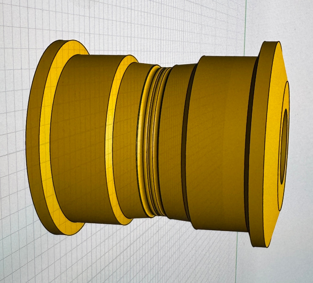 CAT 390F Track Load Rollers - 3D Printed (1/8 Scale)
