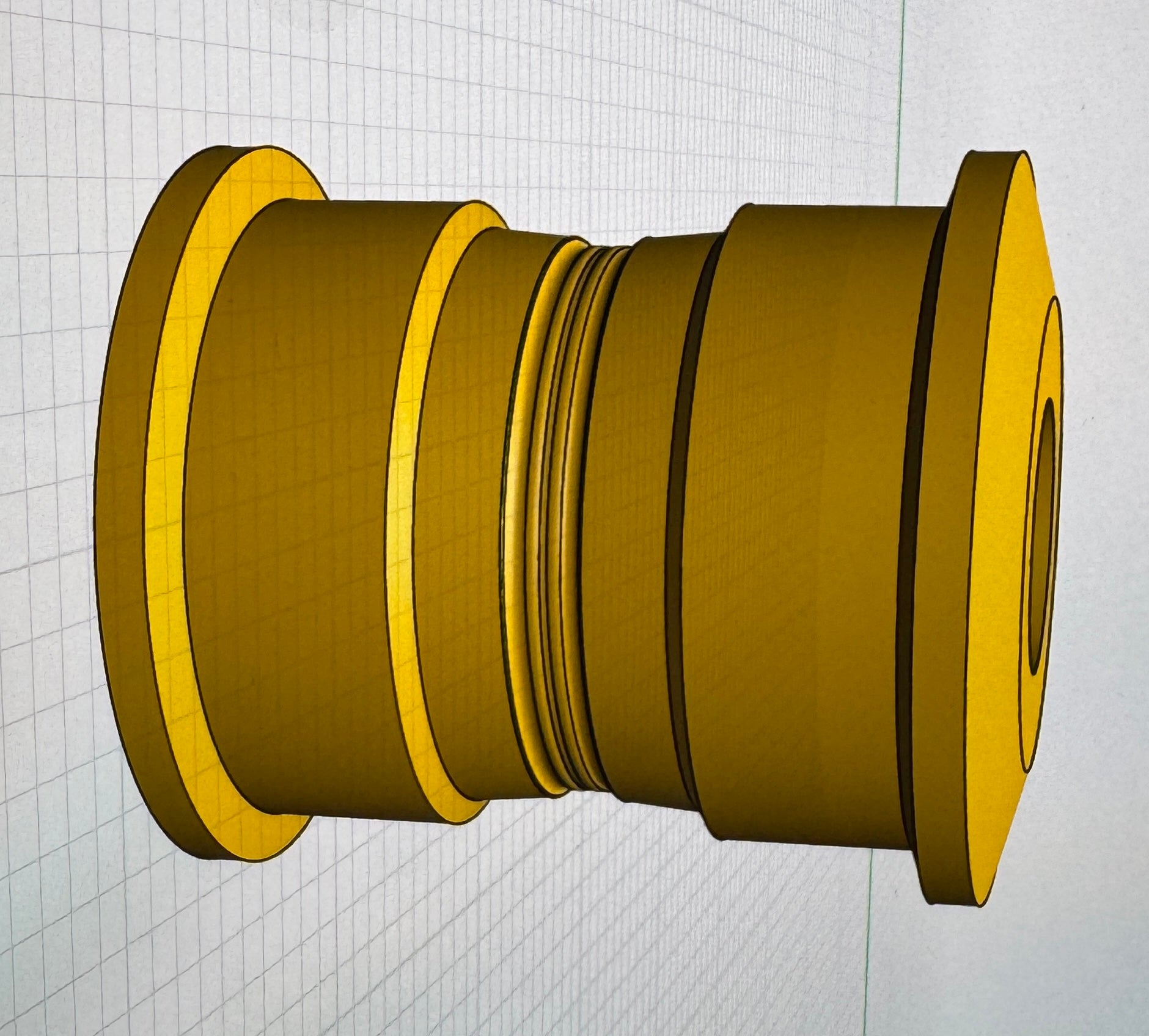 CAT 390F Track Load Rollers - 3D Printed (1/8 Scale)