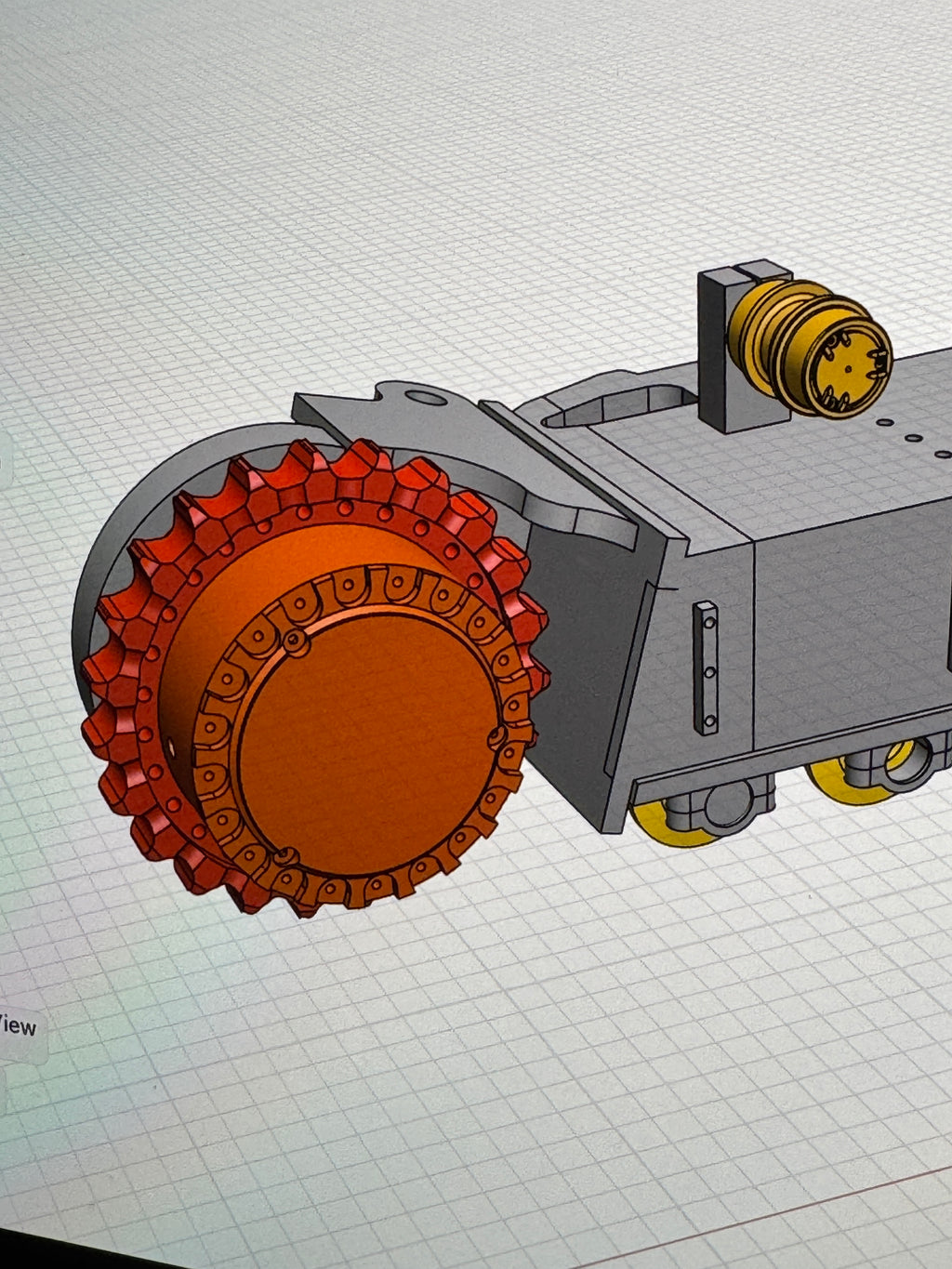 CAT 390F Drive Sprocket Assembly - 3D Printed (1/8 Scale)
