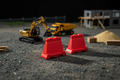 1/14 Scale RC Traffic Safety Barrier in construction setting