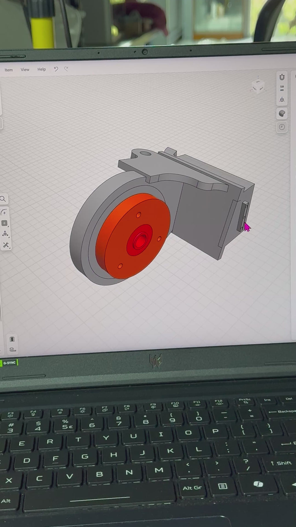 CAT 390F Drive Sprocket Assembly - 3D Printed (1/8 Scale)